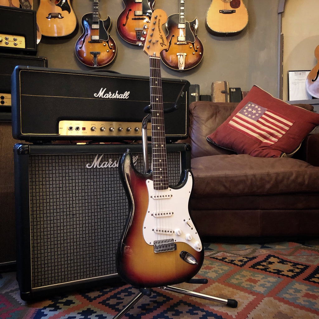 1973 Fender Stratocaster and 1974 Marshall Lead and Bass