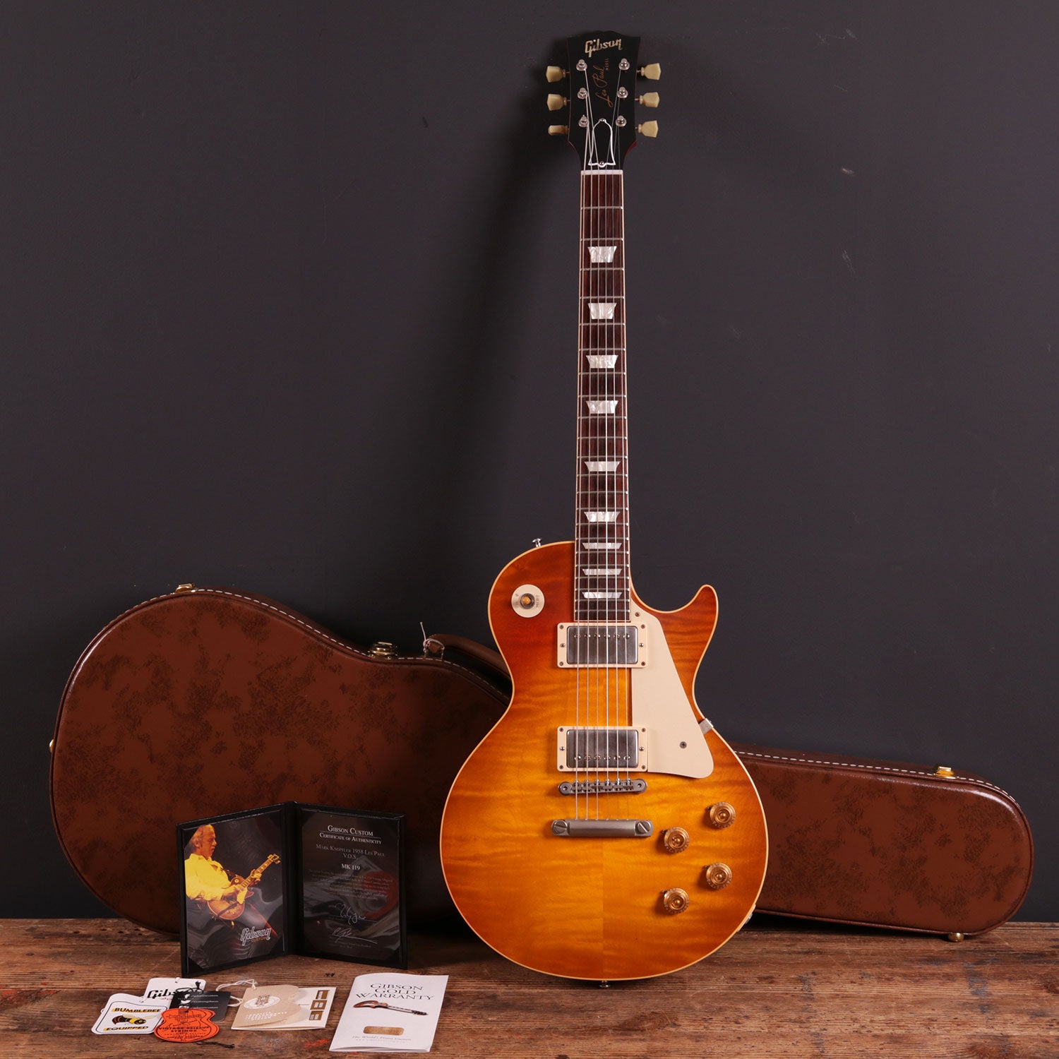 2016 Gibson Custom Shop Mark Knopfler 58 Les Paul Standard Knopfler Burst