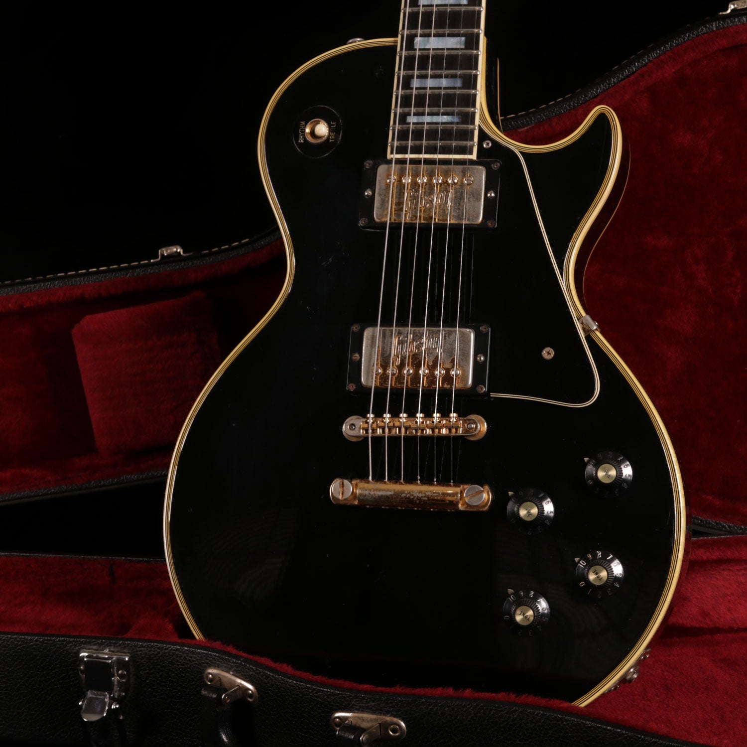 1972 Gibson Les Paul Custom Black Vintage n Rare Guitars