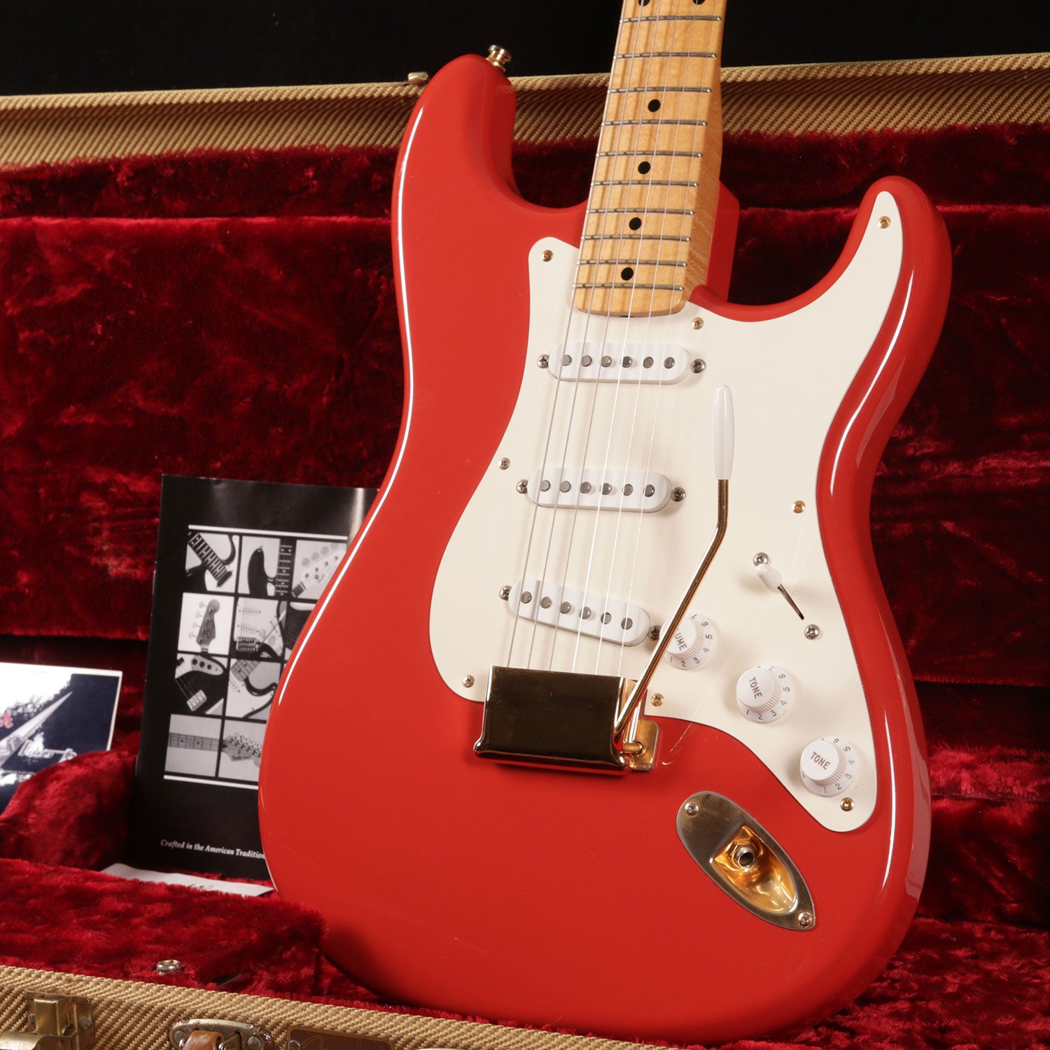 2000 Fender '56 NOS Reissue Stratocaster, Fiesta Red, Gold Hardware