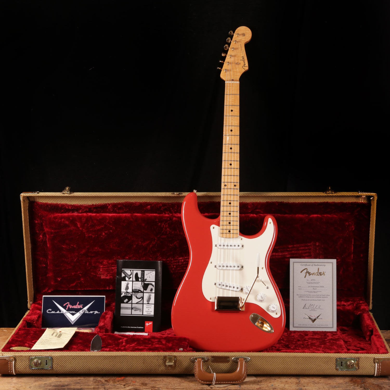 2000 Fender '56 NOS Reissue Stratocaster, Fiesta Red, Gold Hardware
